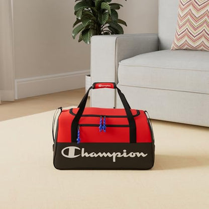 Champion Unisex Adult Velocity Duffel Bag, Red, One Size US - color: Red, size: One Size