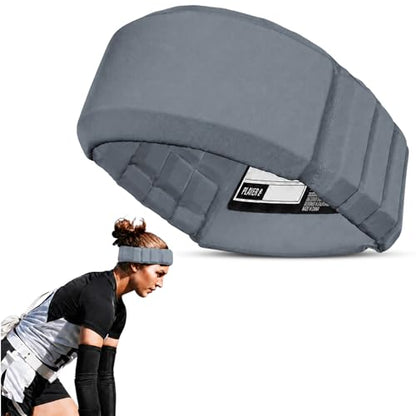 Gamebreaker Aura Protective Headband - Lightweight Soccer & Flag Football Headgear with Quick-Wick Moisture Control & Impact Protection - Unisex Youth & Adult - color: Silver, size: X-Large-XX-Large