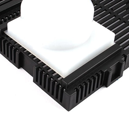 XMHF Aquarium Fish Tank Undergravel Plastic Filter Board Air Tube 28pcs Black