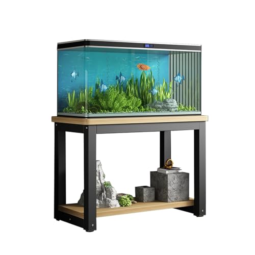 Fish Tank Stand Fish Tank Stand with Non-slip Foot Mats, Black Turtle Tank Table, Living Room Aquarium Cabinet, Fish Tank Decorative Table, Reptile Stand(A,50X40cm(19 3/4" x15 3/4"))" - color: A, size: 50X40cm(19 3/4"x15 3/4")