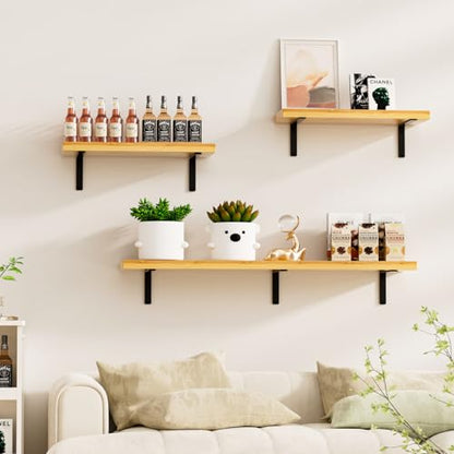 4 Pack - L 8" x H 2" x W1.5, 5mm Thick Black L Shelf Bracket, Iron Shelf Brackets, Metal Shelf Brackets, Floating Shelf, Shelf Supports with Screws - size: 8''x2'', style: Black 4 Pack