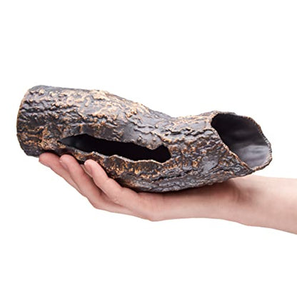 Large Pleco Cave Breeding Ceramic Decorations Fish Tank Aquarium (1 pcs Scape Log)