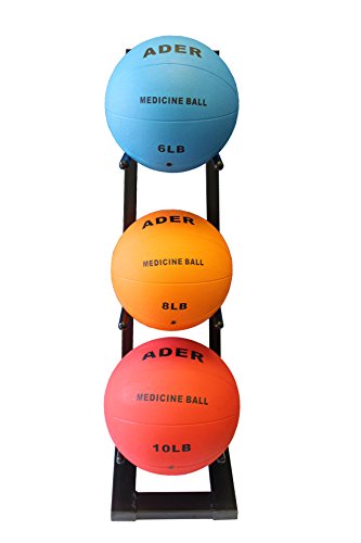 Ader Medicine Ball Set w/Rack - size: Rack + 10-15 LB Med Balls
