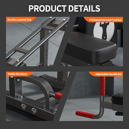 SogesHome Multifuntional Power Tower Pull Up Bar Dip Station for Home Gym - color: Black