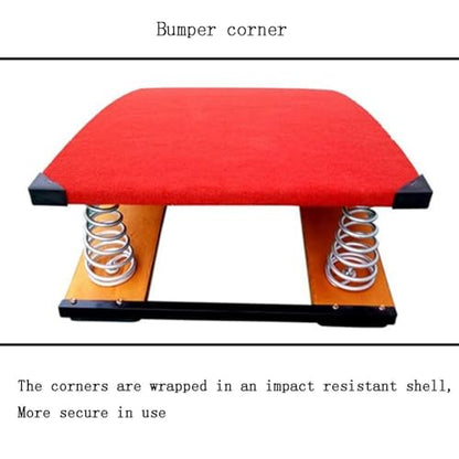 Children's Gymnastics Springboard, Vault Training Elastic Board, Children's Beginner Springboard, Steel Spring and Jumping Mat, Arc Jumping Bridge/Vault Equipment
