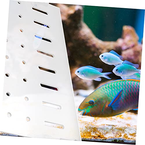 Yardwe 1Set Creative Isolation Plate for Fish Tank Segregation Board with Double Corner Suckers Easy Installation Fish Tank Accessories for Safe Fish Separation