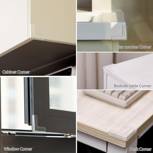 4pcs Corner Protectors, Corner Guards to Cover Sharp Furniture | Corner Guards Bumpers to Prevent Collision, Anti-Collision Pads, Suitable for Table, Cabinet, and Window Corner