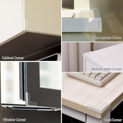 4pcs Corner Protectors, Corner Guards to Cover Sharp Furniture | Corner Guards Bumpers to Prevent Collision, Anti-Collision Pads, Suitable for Table, Cabinet, and Window Corner