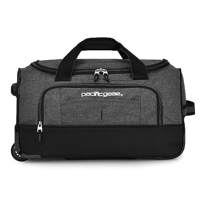Pacific Gear Duffel Bag with Rolling Wheels - color: Gray, size: 21 inch