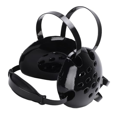Wrestling Headgear Grappling Ear Guard MMA Ear Protector with 11-Hole Breathable Design and Soft Chin Pad for Adult Men Women Black