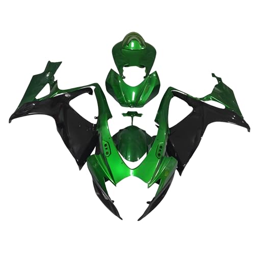 ABS Plastics Fairings Kit Fit for Suzuki 2006 2007 GSXR600 GSXR750 K6 06 07 Injection Mold Bodywork Green Black Body Kits - size: Style 29