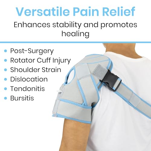 Arctic Flex Shoulder Ice Pack Brace - Cold Reusable Cool Gel Wrap, Hot - style: Shoulder Ice Pack with Pump