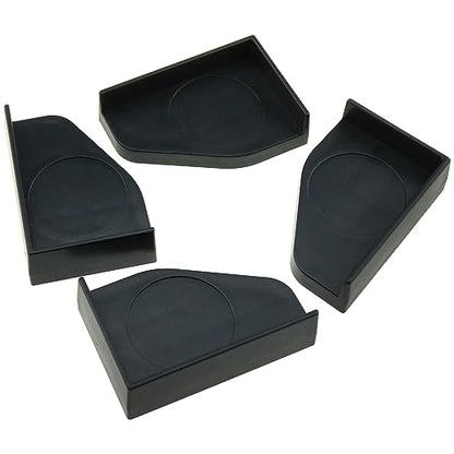 heyous 4PCS Black Plastic Fish Tank Corner Protector Aquarium Glass Angle Cover for Home