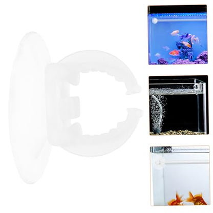 LIOOBO 6pcs Aquarium Lamp Stand Fish Tank Decorations Fish Tank Accessories Suction Cups Suckers Fish Tank Bracket Silicone Light Rack Fish Tank Lamp Bracket Lamp Holder White
