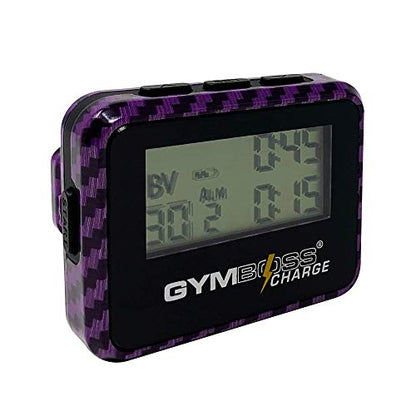 Gymboss Charge Interval Timer and Stopwatch - color: Carbon Purple