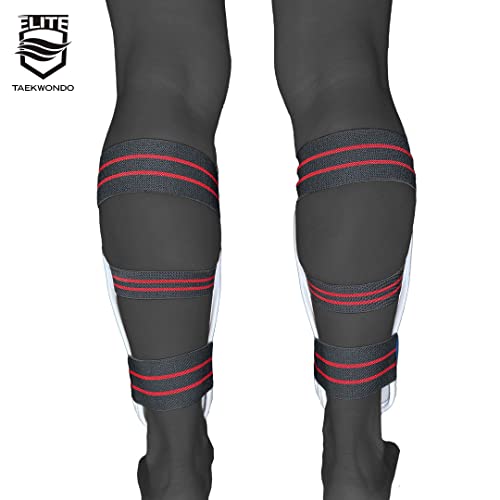 ELITE – Taekwondo Shin Guard for Kids & Adults (TKD Protector) - size: Medium