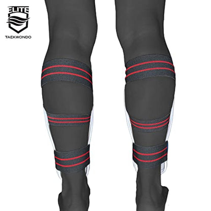 ELITE – Taekwondo Shin Guard for Kids & Adults (TKD Protector) - size: Medium