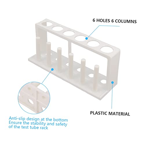 Plastic Test Tube Holder Rack Laboratory Organizer for Water Quality Testing Design for Stability for School Science Experiments