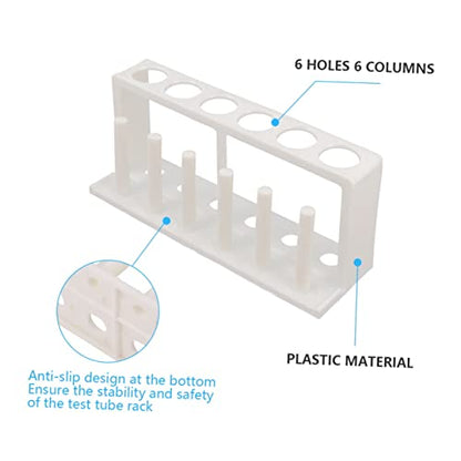 Plastic Test Tube Holder Rack Laboratory Organizer for Water Quality Testing Design for Stability for School Science Experiments