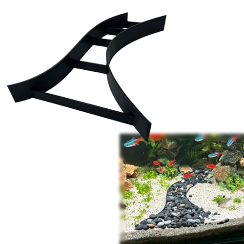 Curved Aquarium Substrate Separator | Sand Divider for Pathways, Layered Scapes & Paludariums | Aquascaping Barrier (1)