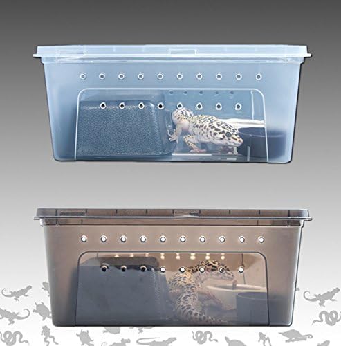 Small Reptile Breeding Box for Reptiles Small Snake Turtle Spiders Geckos Frogs Breeding Box Case Feeding Hatching Container Reptile Tank Terrarium