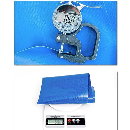 Aquarium Pool with Drain Valve,Aquaculture Water Tank Cistern Steel Frame Multifunction PVC Canvas Temporary Fish Pond，PVC Canvas Fish Pond with Drain Valve Saltwater Aquarium Pool for Koi T - size: 1x1x0.5m