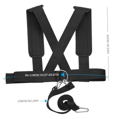 Weight Sled, Nylon Sled Harness Tire Pulling Harness Speed Training Equipment Pull Strap for Sprint Running and Football, Basketball, Soccer Workout Equipment
