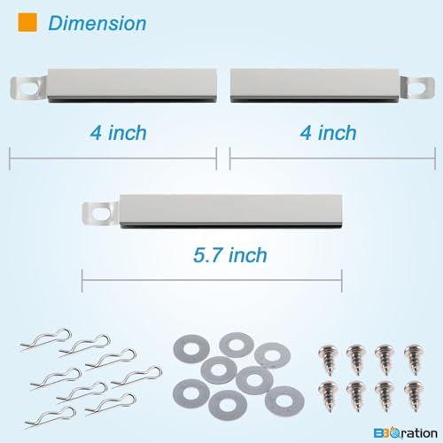 Universal Adjustable Carryover Tubes for Charbroil, Kenmore and Others Most Gas Grill, 4-Pack Crossover Tubes for Charbroil Grill Replacement Parts