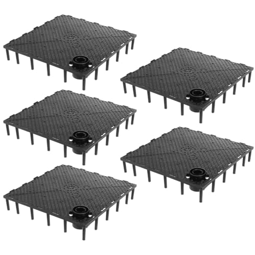 VANZACK 5 Pack Aquarium Filtering Plates 5.70X5.70X0.98In Fish Tank Bottom Filter Plate Divider Board Grid for Undergravel Filter System