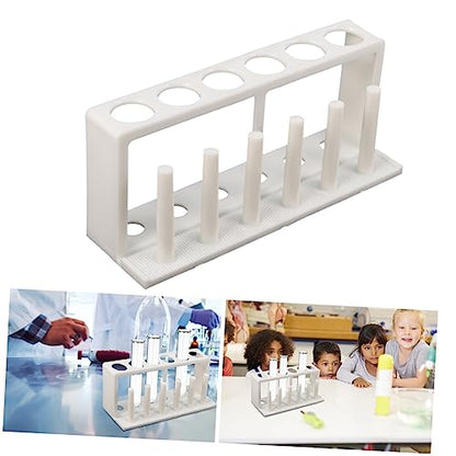 Cylindrical Holder for Test Tube Freshwater Test Kit Aquarium Rack 6 Tube Organizer