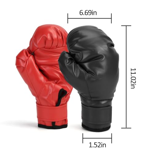 2 Pairs Boxing Gloves Set, Boxing Training Gloves for Playing Practice Suitable for Beginners & Kids & Men & Women
