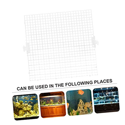 WOONEKY 8pcs Transparent Fish Tank Isolation Panel Modular for Breeding Separation Easy Installation Aquarium Divider Cups
