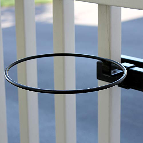 Preminum - Heavy Duty - Deck Railing Container Holder/Bracket Kit for Round Pot Planters (6") - size: 6 Inch