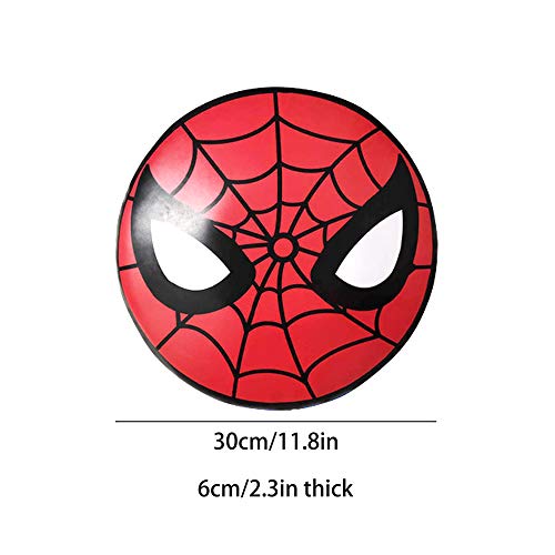 PU Leather Round Taekwondo Karate Punch Strike & Kick Pad Punching Striking & Kicking Target Shield for Boxing Training Practice - color: Red Head