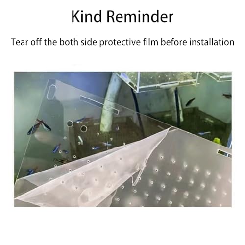 Acrylic Fish Breeding Box, Magnetic Fish Isolation Box Fish Separator for Aquarium Hatchery Incubator Tank for Baby Fishes Shrimp Clownfish Guppy (Medium, Reinforced Magnetic Model)