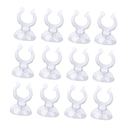 20pcs Professional Cup Clamps for Aquariums Hose Clip Fixing Bracket for Fish Tank Pump Holder Easy to Install and Uninstall - size: 3X1.6X0.5cm