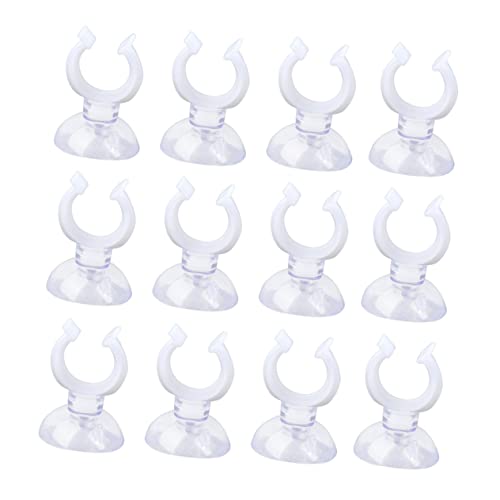 20pcs Professional Cup Clamps for Aquariums Hose Clip Fixing Bracket for Fish Tank Pump Holder Easy to Install and Uninstall - size: 3X1.6X0.5cm
