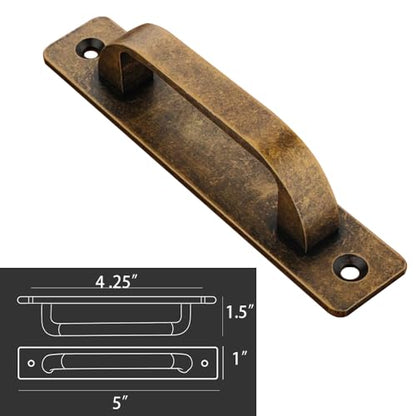 12 Pack 4 1/4 Inch 108 mm FlatCopper Cabinet Handles Aluminum Cabinet Pulls Drawer Pulls - color: FlatCopper, size: 4 1/4 Inch