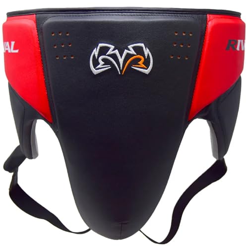RIVAL Boxing RNFL10 360 Groin Protector with Intelli-Shock D3O Foam, Intelligently Adapts to the Intensity of Any Hit - color: Black/Red, size: Medium