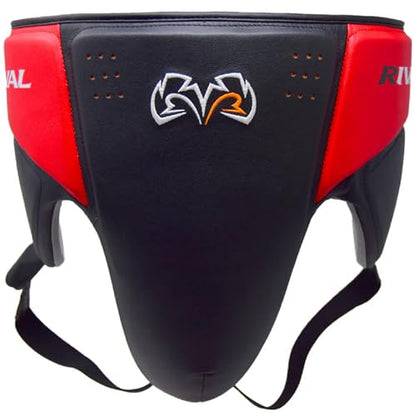 RIVAL Boxing RNFL10 360 Groin Protector with Intelli-Shock D3O Foam, Intelligently Adapts to the Intensity of Any Hit - color: Black/Red, size: Medium