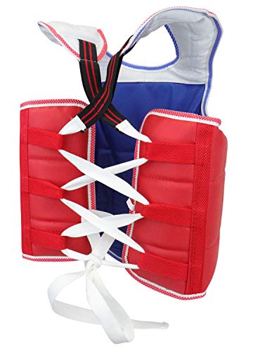 AAMA Solid Reversible Olympic Style Taekwondo Chest Guard Protector - size: 000