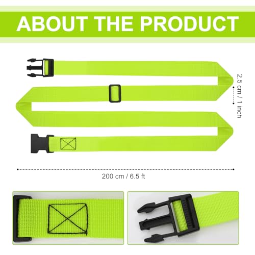 6.5 Feet Strap Cone Carrier,Sport Cone Carrying Strap for Soccer Training and Agility Practice - color: Green