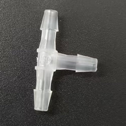 3 Way Tee Connector Equal Barbed T-Fitting 3 Way Hose Barb Adapter for Laboratory Biochemical Analytical Instruments Food Machinery Aquarium Equipment 100pc/pk (3.2mm 1/8'' Cir)