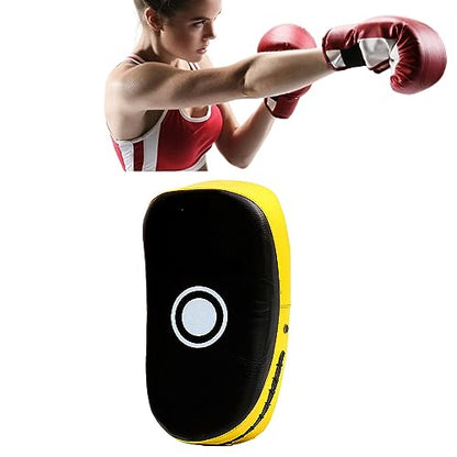 Rengue Boxing Strike Pad, Boxing Pads Kick Punch Training, Multifunction Protective Target for Muay Thai and Kickboxing Enthusiasts Strike Pad, High Density Sponge for Nan - color: Yellow Stripe