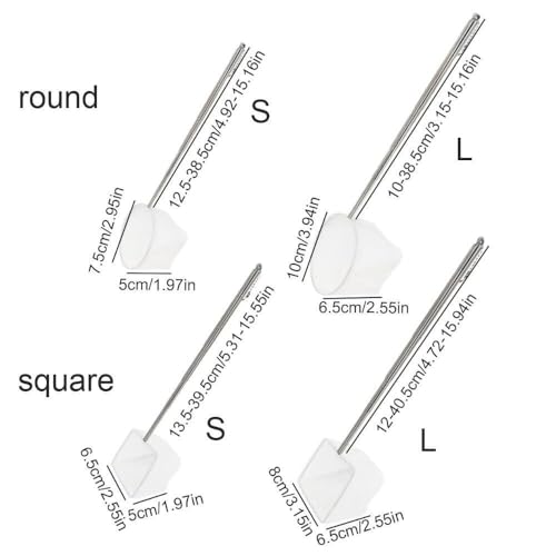 Telescopic Shrimp Net Extendable Telescopic Soft Aquarium Shrimp Net White Goldfish Net(L-Square)