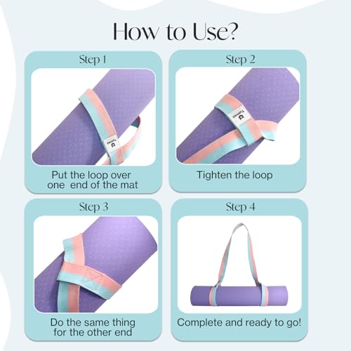 Tumaz Yoga Mat Strap Adjustable Carrier for All Yoga Mats, 2 Sizes - color: 04. Army Green, size: 85 IN