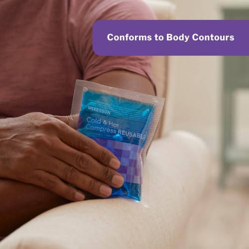 McKesson Cold and Hot Compress Reusable Gel Ice Hot Packs, 6.75 x 10.5 in - size: Large (6.75" x 10.5")