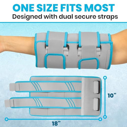 Vive Elbow Ice Pack Wrap - Ultra Cold Gel Ice Pack for Injuries Reusable | Elbow Support Compression for Cold/Hot Therapy - Adjustable for Men/Women, Sports Recovery, Arthritis, Tendonitis Pain Relief - style: Ice Pack