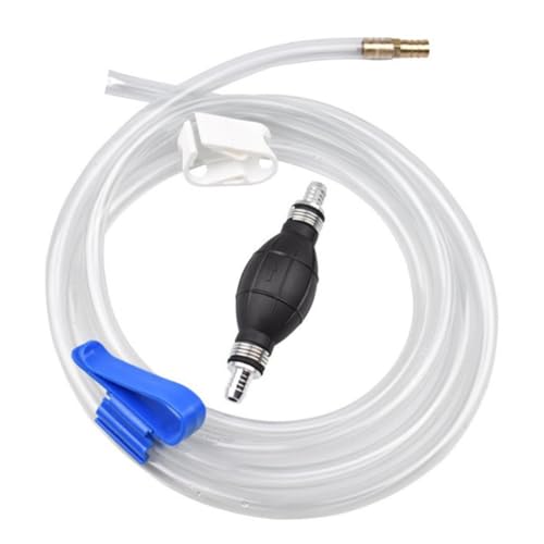DOITOOL Manual Water Suction Hose and Oil Siphon Pump Kit, Sturdy Guide Oil Tube for Car and Home Use, Practical Suction Hose for Fuel and Liquid Transfer