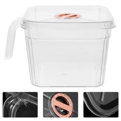 Happyyami Transparent Tank with Lid and Handle Shatterproof Small Aquarium for Desktop for Betta and Easy to Clean and Maintain